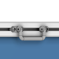 50-250-1 MODULAR SOLUTIONS STEEL FOLDING HANDLE 100 WITH HARDWARE